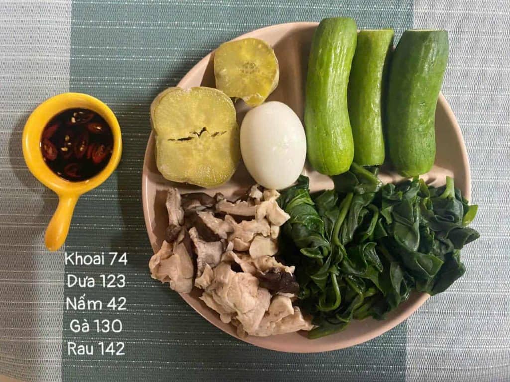 Nguyên liệu ăn kiêng giảm cân, rau củ quả tươi sống, bí quyết giảm cân hiệu quả.
