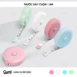 Dây đo cuộn dùng tập gym, dụng cụ thể dục thể thao nhỏ gọn, dễ mang theo, đo chiều cao, số đo cơ thể.