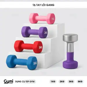 1. Bộ tạ tay phòng gym đa dạng trọng lượng, phù hợp tập luyện tại nhà và phòng gym.